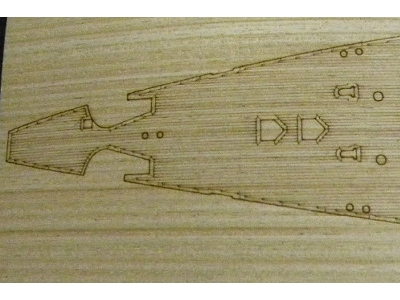 German Battleship Scharnhorst Wooden Deck Set Type 1 (For Dragon) - zdjęcie 4