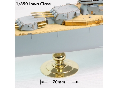 Buffed And Polished Solid Brass Pedestals Type 70 - zdjęcie 2