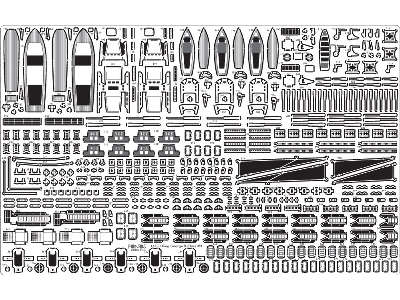 Hms Duke Of York 1943 Detail Up Set (For Tamiya) - zdjęcie 5