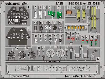  P-40E 1/48 - Amt/Ertl - blaszki - zdjęcie 2