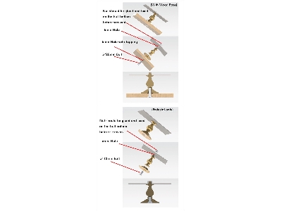 Buffed And Polished Solid Brass Pedestals Type 90 - zdjęcie 3