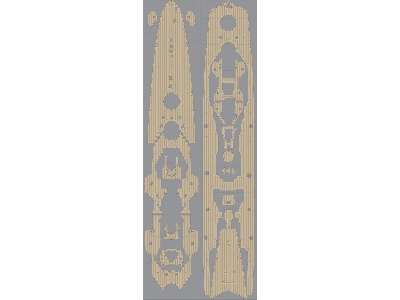 German Heavy Cruiser Prinz Eugen Wooden Deck Set For R (For Trumpeter) - zdjęcie 4