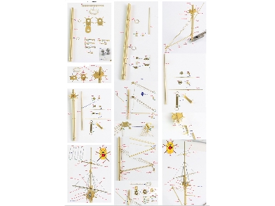 Ijn Battleship Mikasa 1905 Detail Up Set (For Hasegawa Z21) - zdjęcie 4