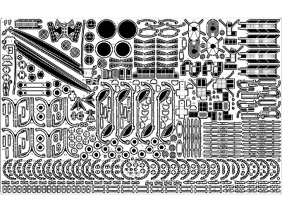 Ijn Battleship Mikasa 1905 Detail Up Set (For Hasegawa Z21) - zdjęcie 13