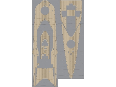 British Battlecruiser Hms Repulse Wooden Deck Set Type 1 (For Trumpeter) - zdjęcie 4