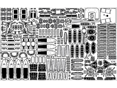 German Battleship Bismarck 1941 Detail Up Set (For Revell 05040) - zdjęcie 3