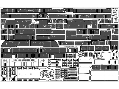 Uss Missouri Bb-63 1945 Detail Up Set (20b Stained Wooden Deck) (For Tamiya 78008 Or 78018) - zdjęcie 16