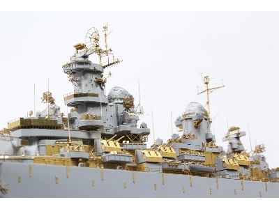Uss Missouri Bb-63 1945 Detail Up Set (20b Stained Wooden Deck) (For Tamiya 78008 Or 78018) - zdjęcie 23