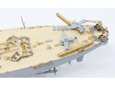 Uss Missouri Bb-63 1945 Detail Up Set (20b Stained Wooden Deck) (For Tamiya 78008 Or 78018) - zdjęcie 41