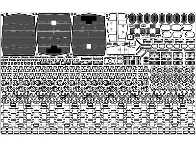 Uss Missouri Bb-63 1945 Detail Up Set (Teak Tone Wooden Deck) (For Tamiya 78008 Or 78018) - zdjęcie 20