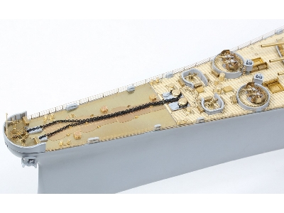 Uss Missouri Bb-63 1945 Detail Up Set (Teak Tone Wooden Deck) (For Tamiya 78008 Or 78018) - zdjęcie 39