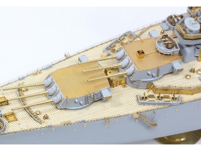 Uss Missouri Bb-63 1945 Detail Up Set (Teak Tone Wooden Deck) (For Tamiya 78008 Or 78018) - zdjęcie 40