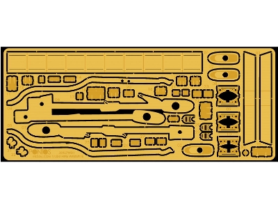 Hms Warspite 1943 Wooden Deck Set (For Academy) - zdjęcie 4