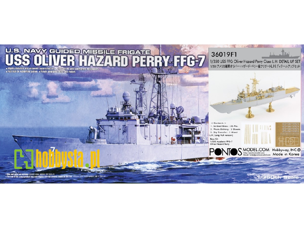 Us Navy Oliver Hazard Perry Class Detail Up Set And Academy Kit - zdjęcie 1 Us Navy Oliver Hazard Perry Class Detail Up Set And Academy Kit - zdjęcie 1