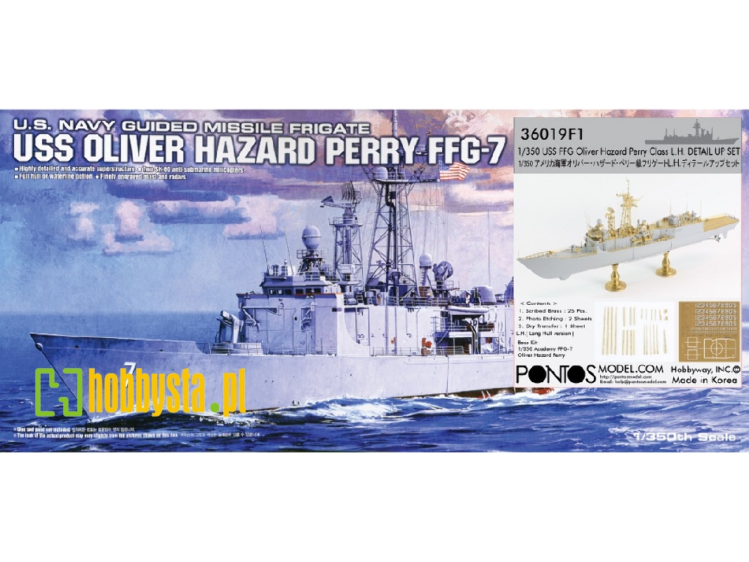 Us Navy Oliver Hazard Perry Class Detail Up Set And Academy Kit - zdjęcie 1