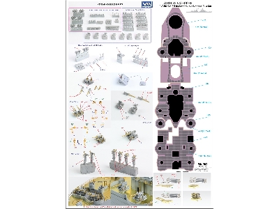 Uss Indianapolis Ca-35 1945 Advanced Detail Up Set (For Academy) - zdjęcie 14