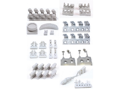 Uss Missouri Bb-63 Circa 1991 Detail Up Set (For Tamiya 78029) - zdjęcie 11