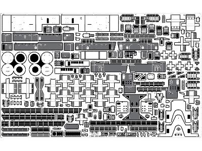 Uss Missouri Bb-63 Circa 1991 Detail Up Set (For Tamiya 78029) - zdjęcie 15