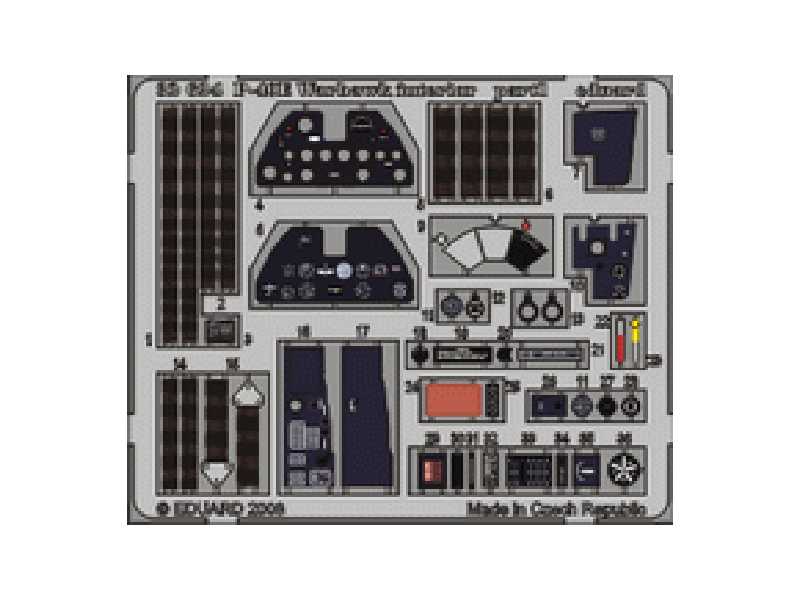  P-40E interior S. A. 1/32 - Hasegawa - blaszki - zdjęcie 1