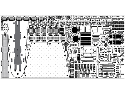 Uss Missouri Bb-63 Circa 1991 Detail Up Set (For Tamiya 78029) - zdjęcie 19