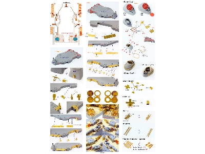 Uss Missouri Bb-63 Circa 1991 Detail Up Set (For Tamiya 78029) - zdjęcie 29