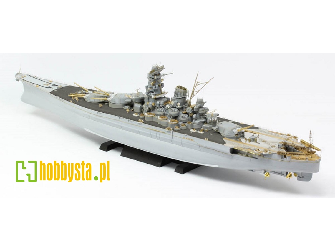 Ijn Musashi 1944 Advanced Detail Up Set (Coal Black Tone Stained Deck) (For Tamiya 78025) - zdjęcie 1