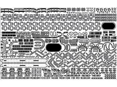 Ijn Musashi 1944 Advanced Detail Up Set (Coal Black Tone Stained Deck) (For Tamiya 78025) - zdjęcie 3