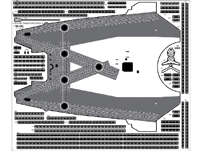 Ijn Musashi 1944 Advanced Detail Up Set (Coal Black Tone Stained Deck) (For Tamiya 78025) - zdjęcie 5