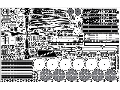 Ijn Musashi 1944 Advanced Detail Up Set (Coal Black Tone Stained Deck) (For Tamiya 78025) - zdjęcie 8