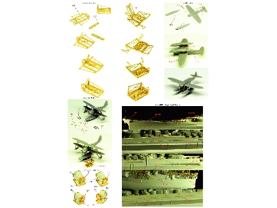 Ijn Musashi 1944 Advanced Detail Up Set (Hinoki Tone Stained Deck) (For Tamiya 78025) - zdjęcie 15