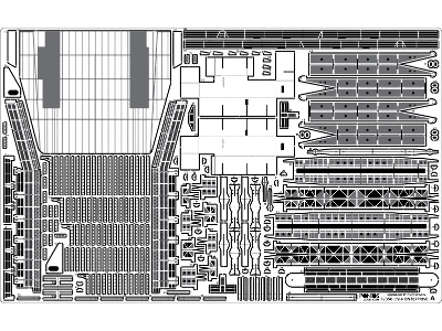 Uss Enterprise Cv-6 1942 Advanced Detail Up Set (20b Deck Blue Stained Wooden Deck) (For Trumpeter 65302) - zdjęcie 13