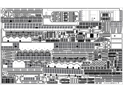 Uss Enterprise Cv-6 1942 Advanced Detail Up Set (20b Deck Blue Stained Wooden Deck) (For Trumpeter 65302) - zdjęcie 15