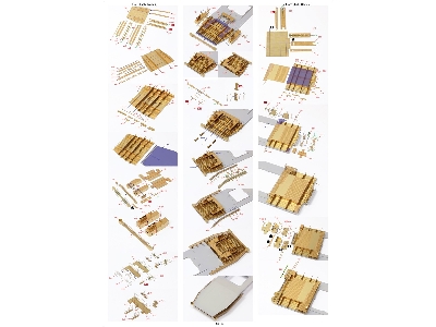 Uss Enterprise Cv-6 1942 Advanced Detail Up Set (20b Deck Blue Stained Wooden Deck) (For Trumpeter 65302) - zdjęcie 27