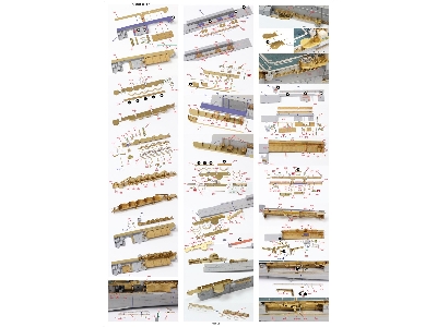 Uss Enterprise Cv-6 1942 Advanced Detail Up Set (20b Deck Blue Stained Wooden Deck) (For Trumpeter 65302) - zdjęcie 30