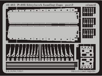  P-40E landing flaps 1/48 - Amt/Ertl - blaszki - zdjęcie 3