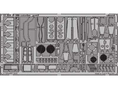  P-40K exterior 1/32 - Hasegawa - blaszki - zdjęcie 1