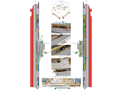 Uss Enterprise Cv-6 1942 Advanced Detail Up Set (Teak Tone Stained Wooden Deck) (For Trumpeter 65302) - zdjęcie 33