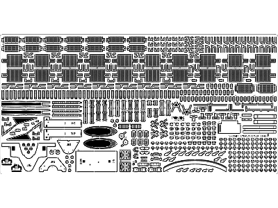 Uss Missouri Bb-63 1945 Advanced Detail Up Set (20b Deck Blue Stained Wooden Deck) (For Hobby Boss 86516) - zdjęcie 4