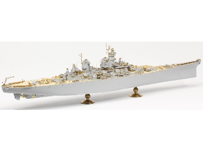 Uss Missouri Bb-63 1945 Advanced Detail Up Set (Teak Tone Wooden Deck) (For Hobby Boss 86516) - zdjęcie 23