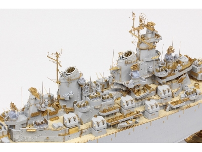 Uss Missouri Bb-63 1945 Advanced Detail Up Set (Teak Tone Wooden Deck) (For Hobby Boss 86516) - zdjęcie 32