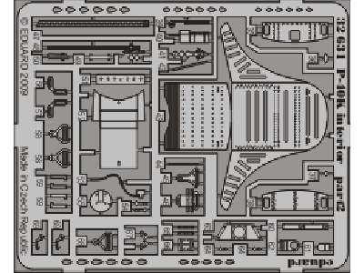  P-40K interior S. A. 1/32 - Hasegawa - blaszki - zdjęcie 3