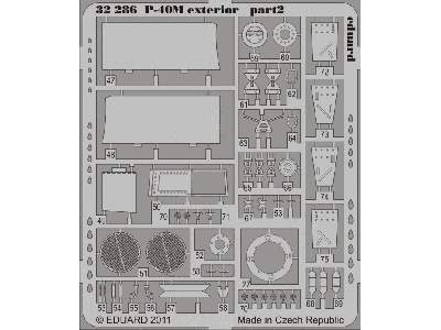  P-40M exterior 1/32 - Hasegawa - blaszki - zdjęcie 3