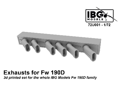 Exhausts For Fw 190d Family (Ibg) - zdjęcie 1