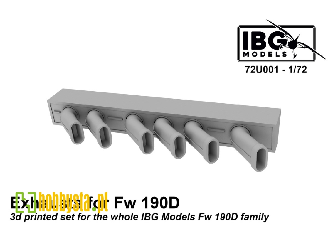Exhausts For Fw 190d Family (Ibg) - zdjęcie 1 Exhausts For Fw 190d Family (Ibg) - zdjęcie 1