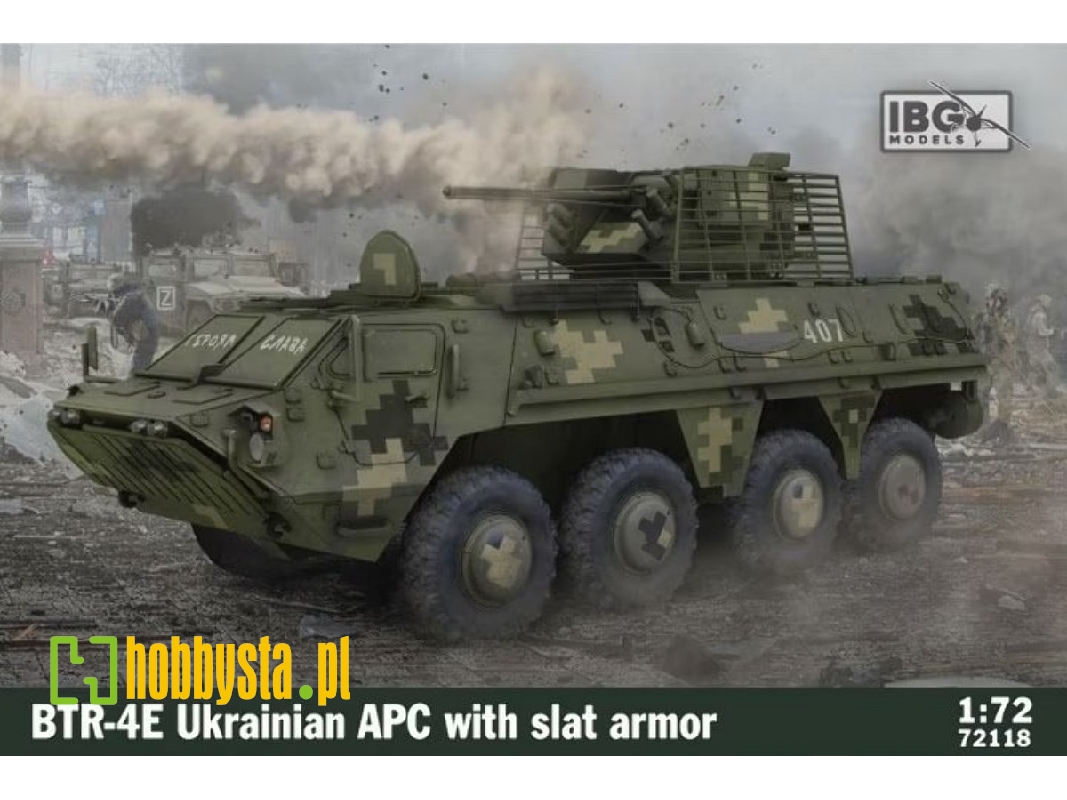 BTR-4E ukraiński transporter opancerzony z ekranem prętowym - zdjęcie 1