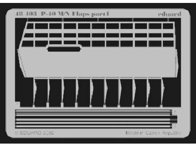  P-40M/ N flaps 1/48 - Eduard - blaszki - zdjęcie 1