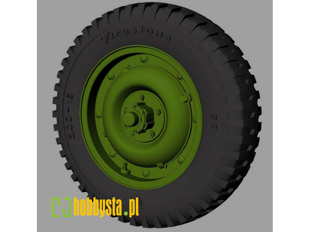 Willys Mb "jeep" Road Wheels (Firestone) - zdjęcie 1 Willys Mb "jeep" Road Wheels (Firestone) - zdjęcie 1