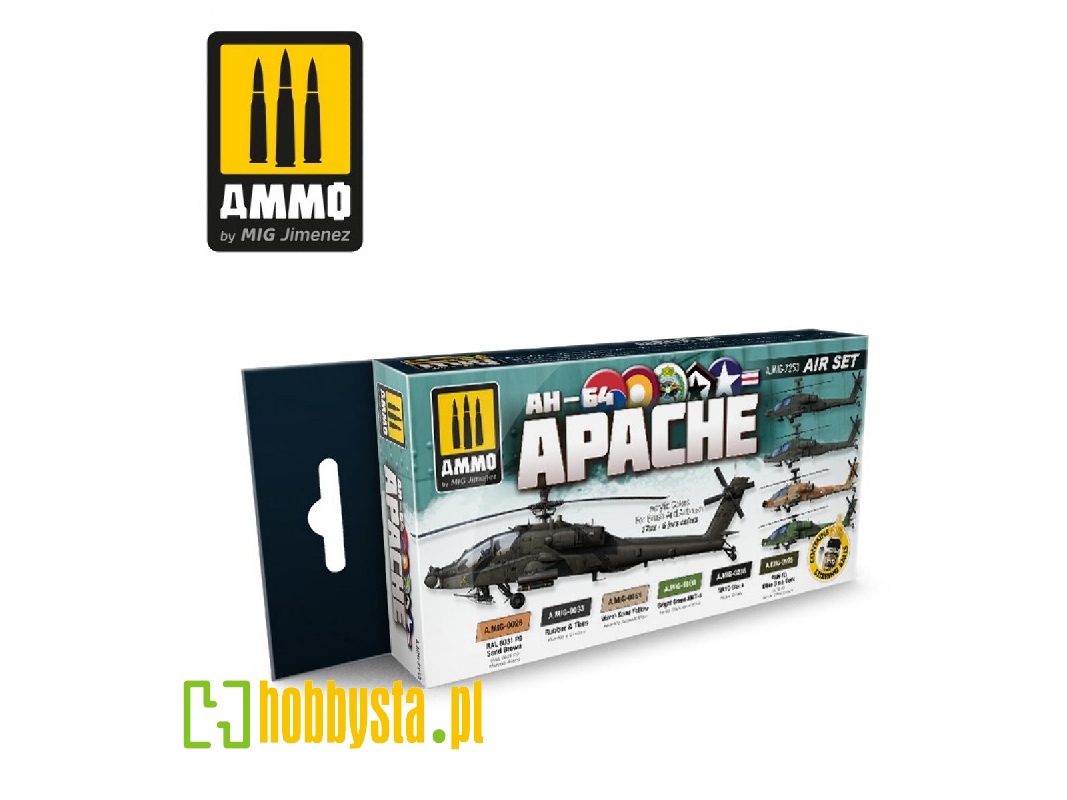 Ah64 Apache Acrylic Set - zdjęcie 1 Ah64 Apache Acrylic Set - zdjęcie 1