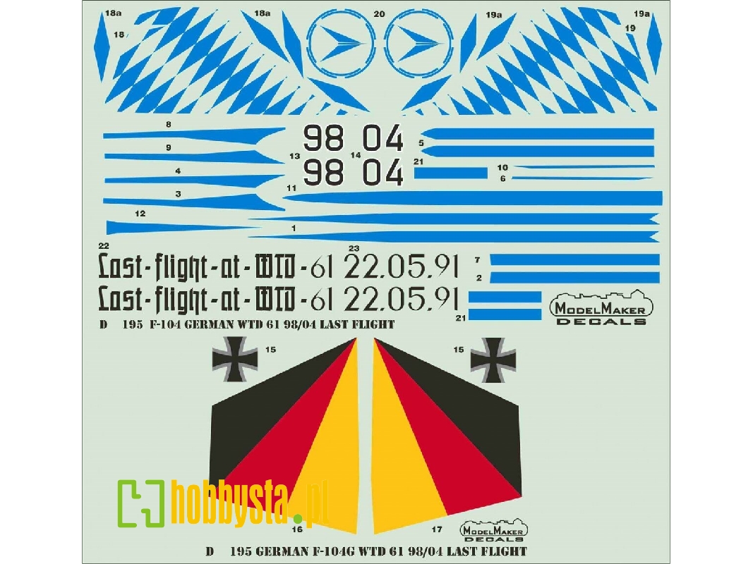 German F-104 Wtd 61 98/04 Last Flight - zdjęcie 1