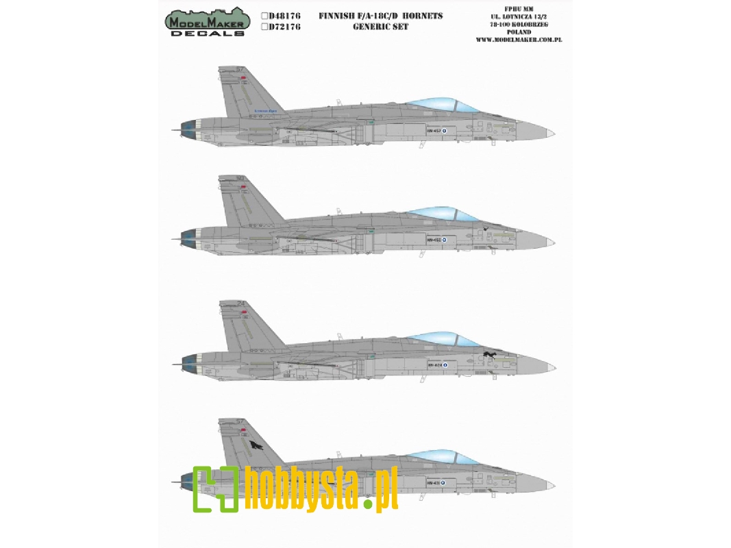 Finnish F/A-18c/D Hornets - Generic Set - zdjęcie 1 Finnish F/A-18c/D Hornets - Generic Set - zdjęcie 1